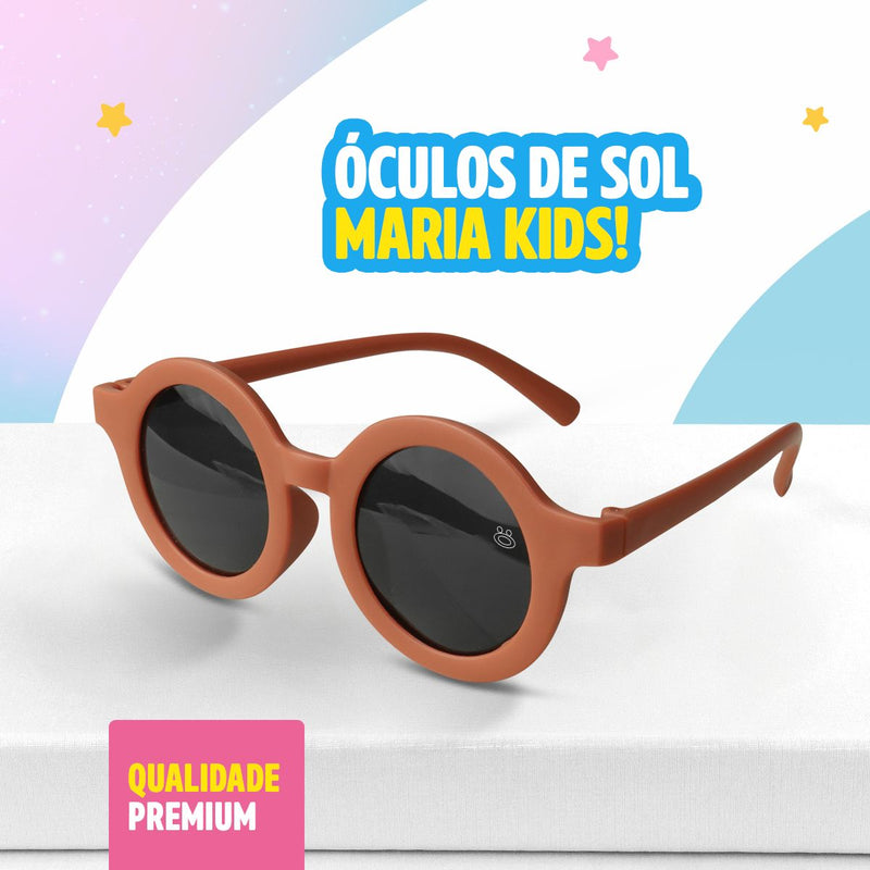 Óculos Sol Infantil Lua Menina Retro Proteção UV