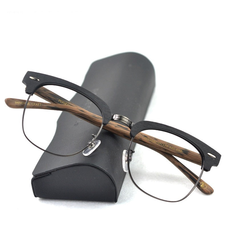 Armação de Óculos de Madeira